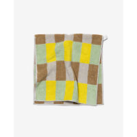 [WARMGREY TAIL] CHECK TOWEL - SAND YELLOWTH