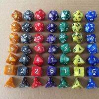 【LZ】 7 pcs/set dados poliédricos leve portátil durável ferramenta dispositivos para jogos partes várias cores dice ferramenta de entretenimento