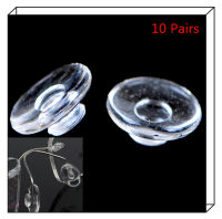 20PCS=10 Pairs Clear Anti-Slip Glasses Nose Pads Silicone Eyeglass Sunglass Nose Pad