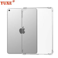 （A LOVABLE）ปกคลุมสำหรับ iPad Mini 4 Mini4 7.9นิ้ว A1538 A1550 7.9 Quot; กรณีแท็บเล็ต TPU ซิลิคอนใสบางถุงลมนิรภัยฝาครอบป้องกันการล่มสลาย