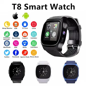 T8 smart watch hot sale sim card