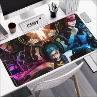 League of Legends Large Mouse Pad Pc Gamer Cabinet Keyboard Deskmat Cartoon Arcane Gaming Accessories Computer Jinx Mousepad Xxl