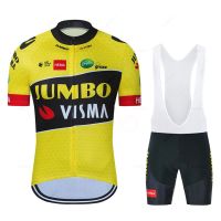 ZZOOI 2023 JUMBO VISMA Short Sleeve Cycling Jersey Set Breathable Mtb Maillot Ciclismo Outdoor Sports Bib Pant Summer Bicycle ClothingTH