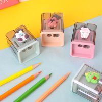 Mini Cute Cartoon Two Hole Sharpener Pencil Kawaii Stationery Sharpener Student Supplies