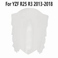 Convention กระจกหน้ารถใส่สีดำสำหรับ Yamaha R25 R3 2013-2014-2015-2016-2017-2018พอดีกับ YZF กระจกบังลม Deflectore การประชุม