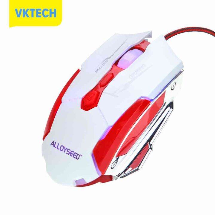 [Vktech] ALLOYSEED K1015 USB Wired Gaming Mouse Fast Transmission 7