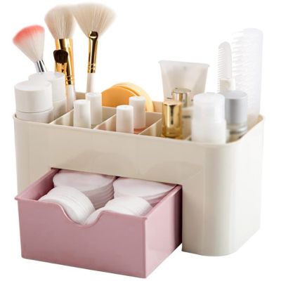 Desktop Jewelry Cosmetic Storage Box Drawer Storage Box Separated Dressing Box Cosmetics Jewelry Household Storage Drawer