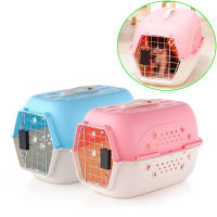 Carrier for Dogs Travel Crate Portable Dog Cage Air transport Box Cage for Cat Breathable Outing Travel Luggage