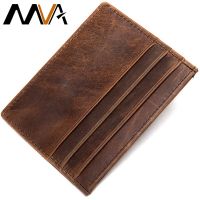 New Mini Wallet Male Credit Card Holder Cow Genuine Leather Bank Business ID Card Holder Coin Purse for Men Unisex Money Bag 113 Card Holders