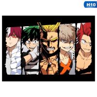 Anime My Hero Academia Series โปสเตอร์ Main ตัวละครขนาด 29.7 x 42 ซม.