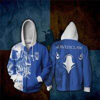 Harry Potter Zipper Hoodie 3D Print Jacket unisex Coat Fashion Outerwear