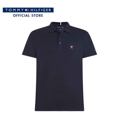 Tommy Hilfiger เสื้อโปโลผู้ชาย รุ่น MW0MW31666 DW5 - สีกรมท่า