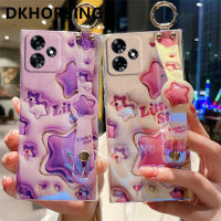 DKHORSING เคส C53 Realme Realme C55NFC C55แฟชั่น3D ดาวน่ารักเคสโทรศัพท์นิ่มสำหรับ OPPO REALMEC55 NFC Blu-ray Rhinestone ฝาครอบกันกระแทกป้องกันเลนส์พร้อมสายรัดข้อมือ Realmec53