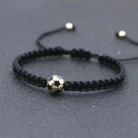 Minimalism Copper Gold Color Ball Charm Bracelet Black Thread Braid Bracelets For Women Men Girls Boy Kids Couples Jewelry Gift Charms and Charm Brace