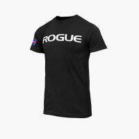 ROGUE เสื้อยืดออกกำลังกายแขนสั้นสำหรับผู้ชายเสื้อยืดเมจิกภูเขาผ้าฝ้ายซับเหงื่อเหงื่อเหงื่อเหงื่อพลังไอเหล็กยกสควอตผู้ชาย