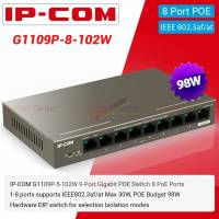 *By Order*IP-COM G1109P-8-102W POE Switch 9 Port Gigabit 8 POE 802.3af/at 92W Port Isolate