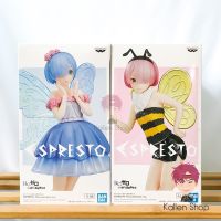 พร้อมส่ง❗ฟิกเกอร์แท้? Re:Zero Starting Life in Another World - Rem - Ram - Espresto - Fairy Elements (Bandai Spirits)