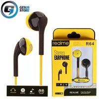 หูฟังเรียวมี Realme R64 Stereo Earphone ของแท้ เสียงดี ช่องเสียบแบบ 3.5 mm Jack ใหม่ล่าสุดจากเรียวมี BY GESUS STORE