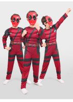 7C68 ชุดเด็ก ชุดกล้าม เดดพูล Muscle Deadpool Costumes