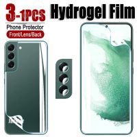 Protective Film For Samsung Galaxy S22 Ultra S22+ S21+ S20+ Fe Plus Screen Gel Protector/Back Cover Hydrogel Film/Camera Glass Screen Protectors