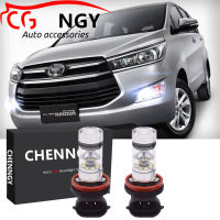 สำหรับ Toyota Innova 2014 - 2020 - 6000K 9-32V โปรเจคเตอร์ LED ด้านหน้าหมอกโคมไฟหลอดไฟชุด (1คู่)