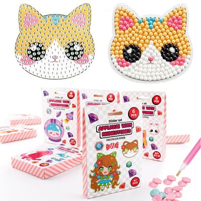 Kids DIY Diamond Painting Handmade Material Pack Cartoon Anime Stickers Decorations Educational Toys Paint by Number Gifts