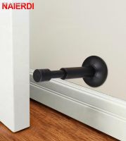 ﹊❏◄ NAIERDI Pure Copper Rubber Door Stops Hydraulic Buffer Mute Door Stopper Non Magnetic Door Touch Hardware Door Holders Hardware