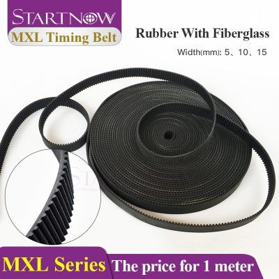 Startnow MXL-5 Timing Belt Width 5 10 15mm MXL 2mm Pitch Open-Ended Transmission Rubber Belts For CO2 Laser Engraving Machine