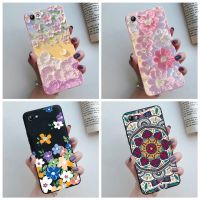 สำหรับ Vivo Y71 1724 1801i เคสลายดอกไม้สีสันสดใสซิลิโคนนิ่ม Vivo Y71 Y 71เคส