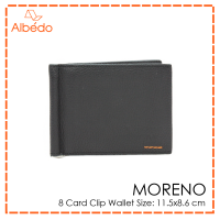 กระเป๋าสตางค์/กระเป๋าเงิน/กระเป๋าใส่บัตร/คลิปหนีบธนบัตร ALBEDO 8 CARD CLIP WALLET รุ่น MORENO - MN01199