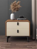 ┅✸ modern solid bedside table installation-free high-end light luxury ins style storage cabinet bedroom cabinet