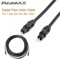 PUJIMAX New 1m 1.5m 2m 3m 5m 10m Digital Optical Audio Cable Mini Disc Connector Fiber Optic Lead ADAT DAW DTS High Qualit