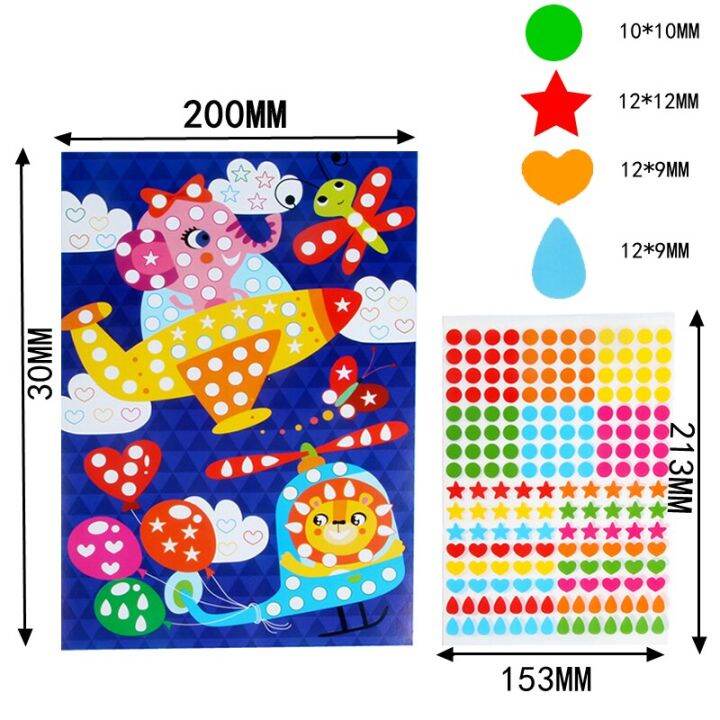 diy-colorful-dot-mosaic-puzzle-stickers-cartoon-animal-primary-learning-creative-educational-toys-for-children-kids-games-gift