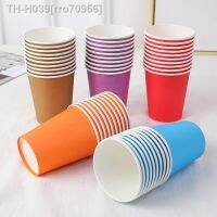 ◇☢ 10PCS Solid Color Tableware Paper Cup For Kids Baby Boy Girl Birthday Party Disposable Paper Cup Cake Plate Decor party supplies