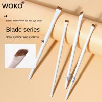 【YF】 1/4Pcs Sickle Blade Eyeliner Brush Ultra Thin Flat  Fine Eye Liner Makeup Brushes Eyebrow Make Up