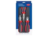 Knipex set ชุดคีมสำหรับงานประกอบ (คีมปากจิ้งจก คีมปากแหลม คีมปากเฉียง) 002011