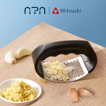 Garlic Press Stainless Steel Garlic Crusher Presser Kitchen Garlic Rocker  Food Grade Ginger Grater Chopper