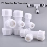 1pc 20-40mm PE Reducing Tee Connector Agricultural Irrigation System Water Pipe Quick 3-Way Joint Garden Watering Tube Fittings