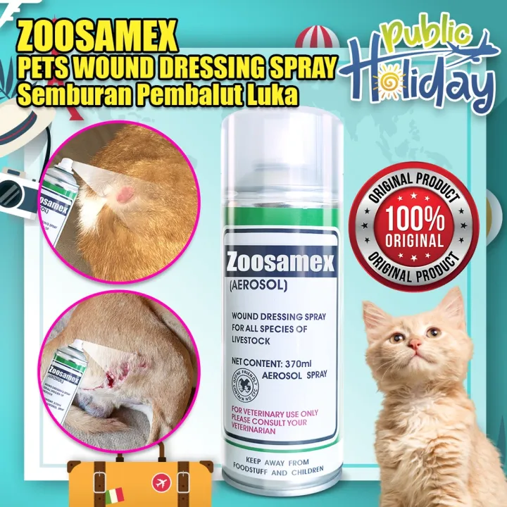 ZOOSAMEX AEROSOL SPRAY 370ML Wound Dressing Spray All Series of