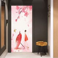 [Free ship] Toilet bathroom wall stickers toilet door decorative creative personality three-dimensional waterproof