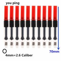 อุปกรณ์เครื่องเขียนดูดซับน้ำพุหมึกปากกาตลับหมึกขนาด3.4และ2.6สากลสีแดงคุณภาพสูง