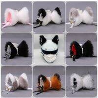 ☃♟❏ Handmade Plush Cute Lolita Headdress Cats Ears Hairpin Fox Ears Hairpin Helmet Decoration Motociclista Accesorios