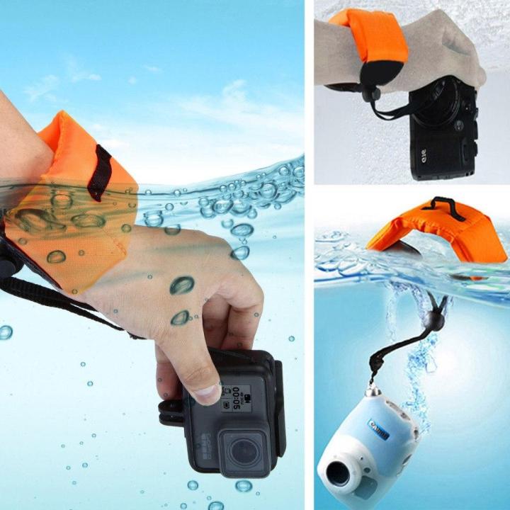 gopro-floating-wrist-strap-foam-โฟมลอยน้ำ-สำหรับคล้องข้อมือ-กันกล้องจมน้ำ