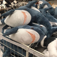 Shark Throw หมอน Plush ของเล่น Shark ตุ๊กตาตุ๊กตาจำลอง Sleeping ตุ๊กตาโซฟาเบาะ Pokemon ตุ๊กตาสัตว์-WJJEE SHOP