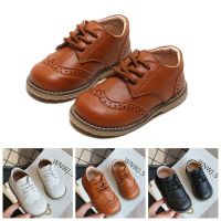 New Fashion Boy Formal Shoes Black Baby Kids Flat Shoes White Casual Boys Leather Shoe