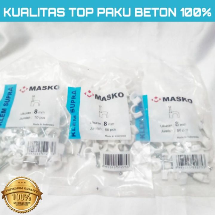 Klem Kabel Clib Kabel 8 9 10 12 17 Mm Klem Pake Beton Masko Isi 50