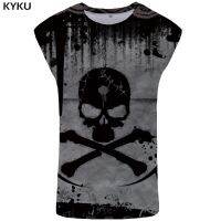 hot【DT】 KYKU Top Men Singlet Hip Hop Undershirt Ftness Clothing Stringer Sleeveless Shirt Man Anime