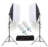 DN-ถ่ายภาพ Softbox 2ชุด 50x70 ซม.Professional ต่อเนื่องระบบแสงสำหรับสตูดิโอถ่ายภาพอุปกรณ์