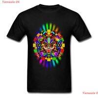 2022 Camiseta De Guerrero Azteca De Verano Con Cuello Redondo De Colores Arcoíris, Camisetas De Verano/otoño LKQM