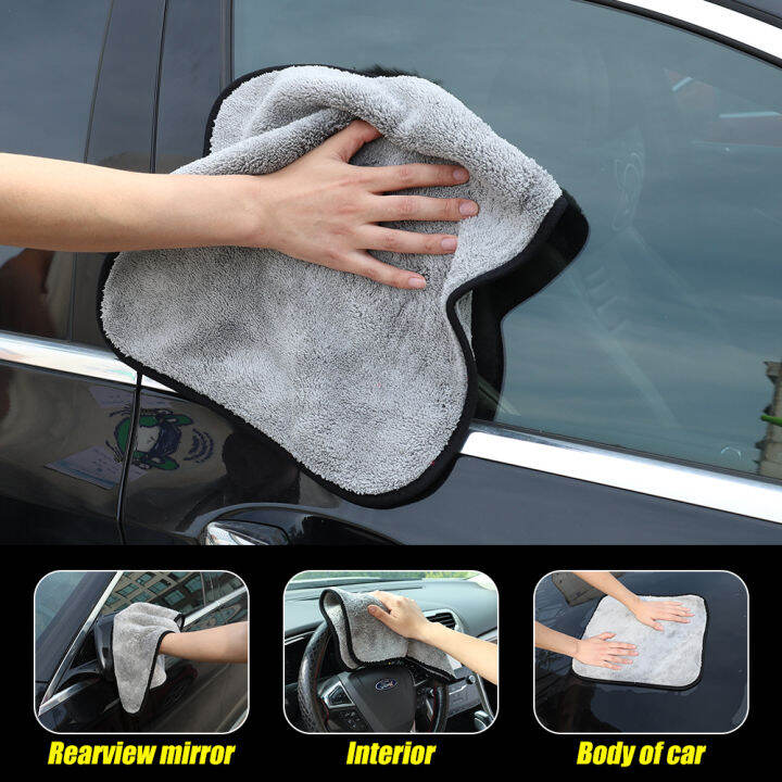 Microfiber Car Wash Towel Fast Drying Auto Cleaning Extra Soft Cloth ...